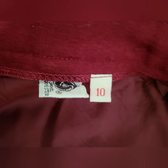 Vintage Chic Red A-Line Skirt with Full Flare Sz 10 - Picture 4 of 5